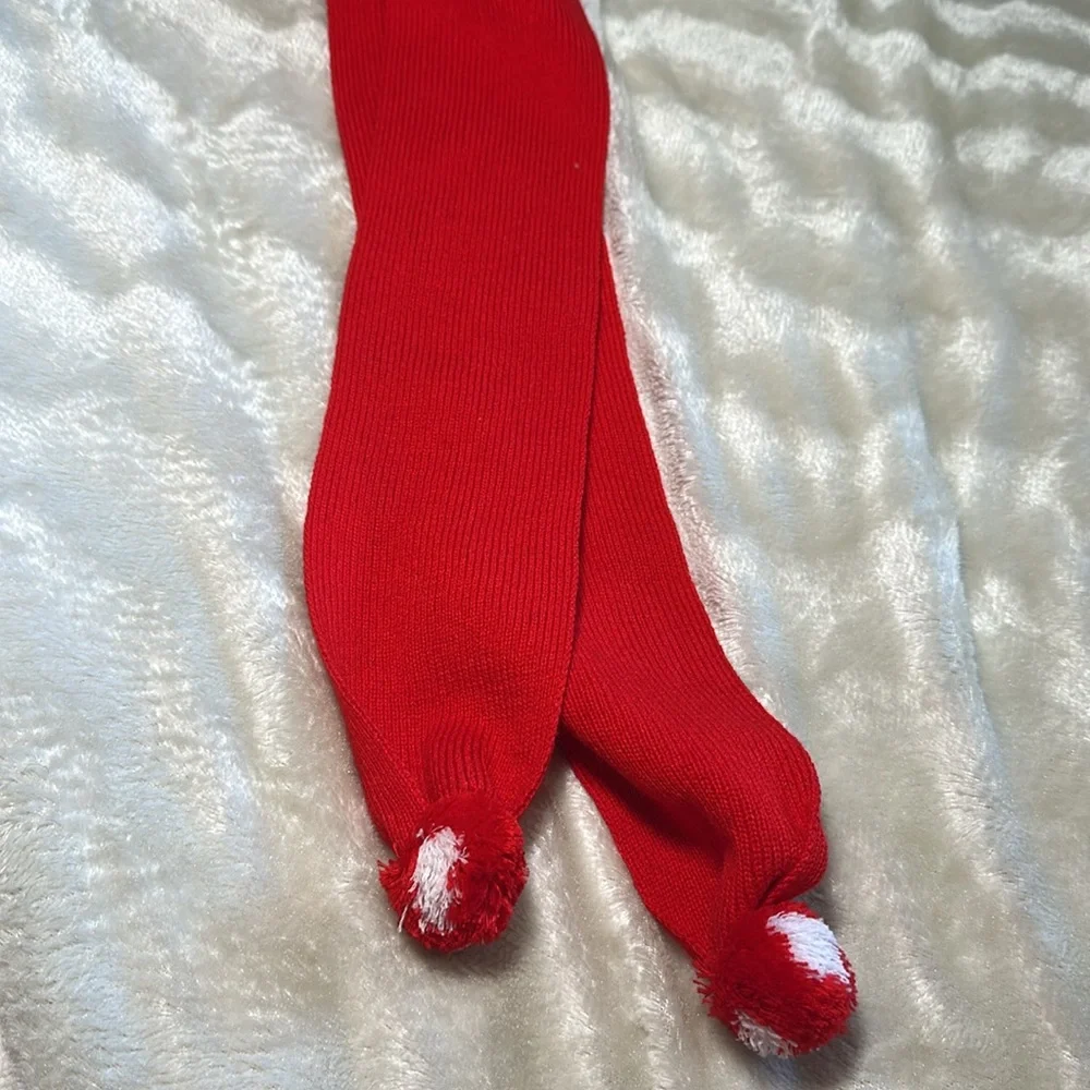 Red scarf for kids 0-6 years old boy girl Christmas scarf red winter